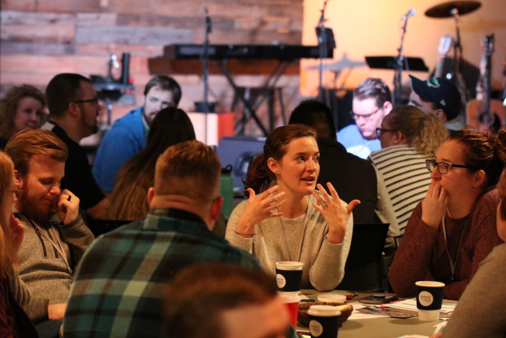 Leaders talking about exhaustion in ministry